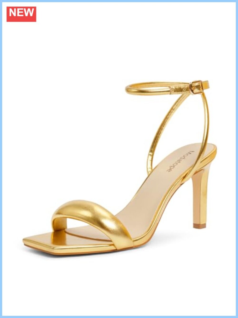 Strappy High Heel Sandals Open Toe Ankle Strap Women's Heels